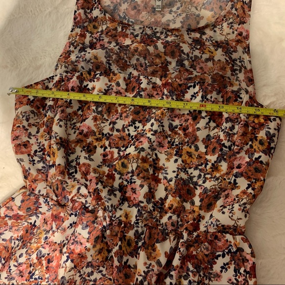 Floral Colorful Summer Mini Dress with belt - Picture 8 of 16